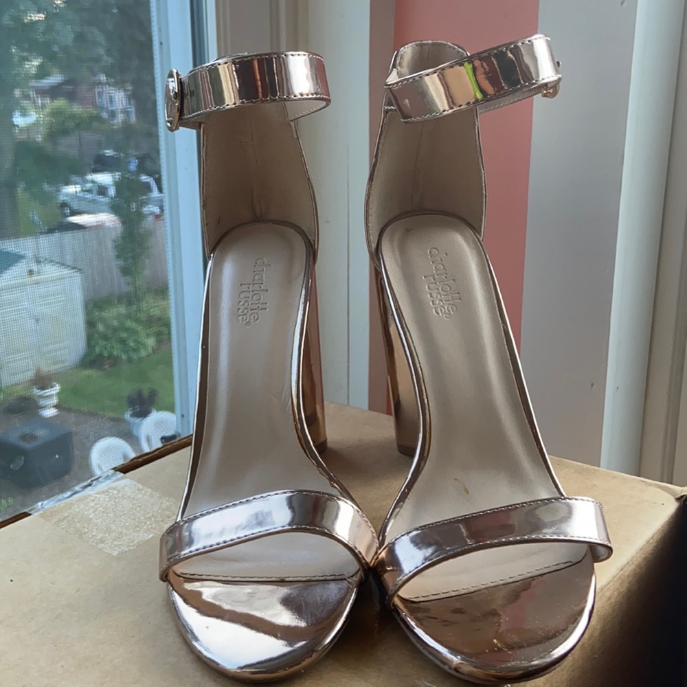 Rose Gold Chunky Heels